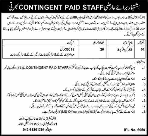 Primary & Secondary Healthcare Department Punjab Jobs 2024-Advertisement