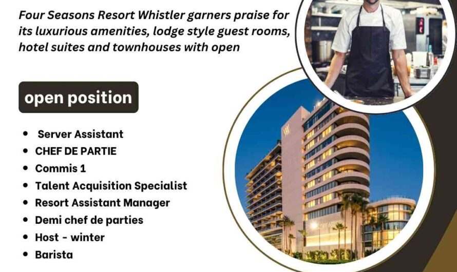 Four Seasons Whistler Hotel Jobs Canada
