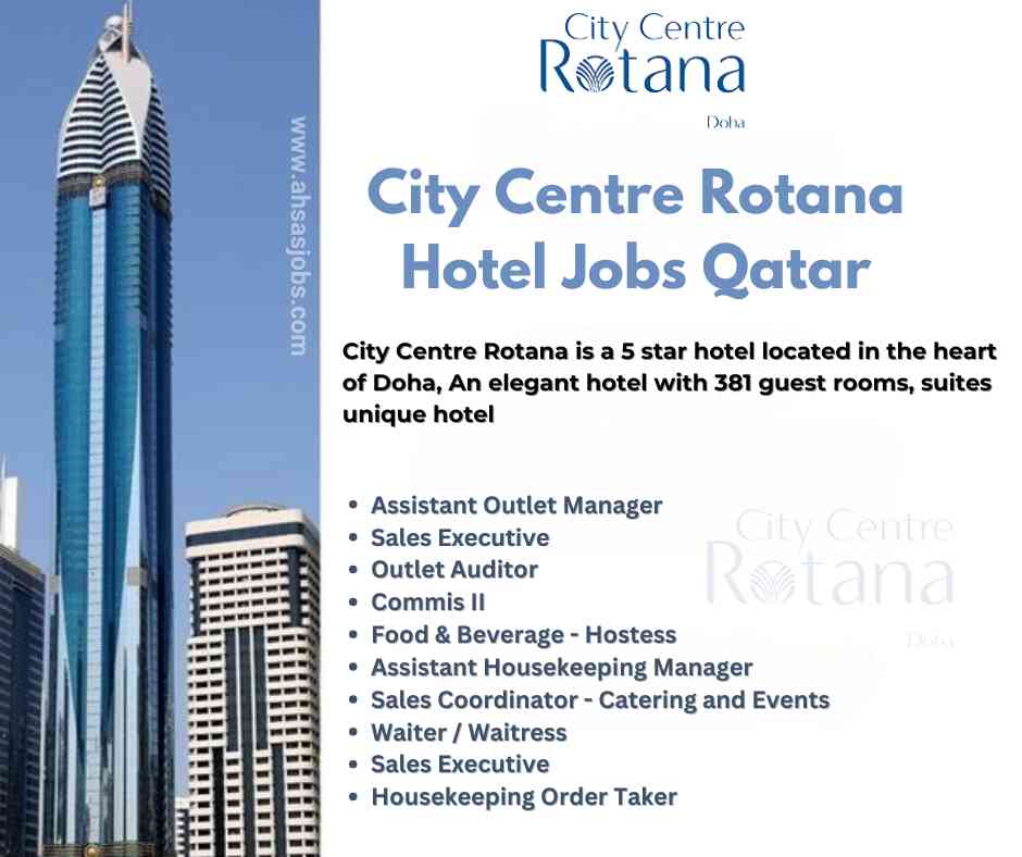 City Centre Rotana Hotel Jobs Qatar