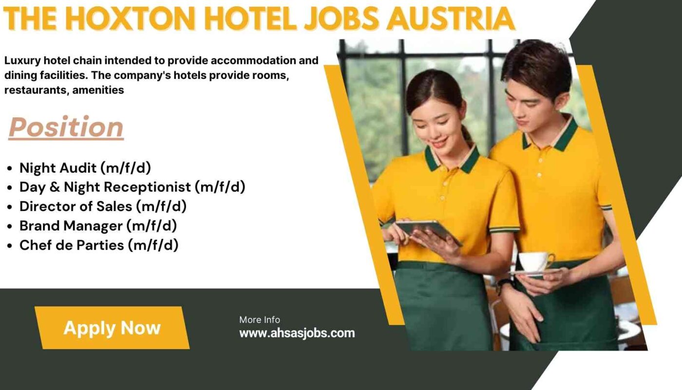 THE HOXTON HOTEL JOBS AUSTRIA