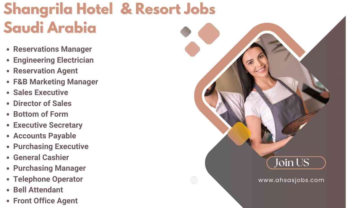 Shang lira Hotel & Resort Jobs Saudi Arabia