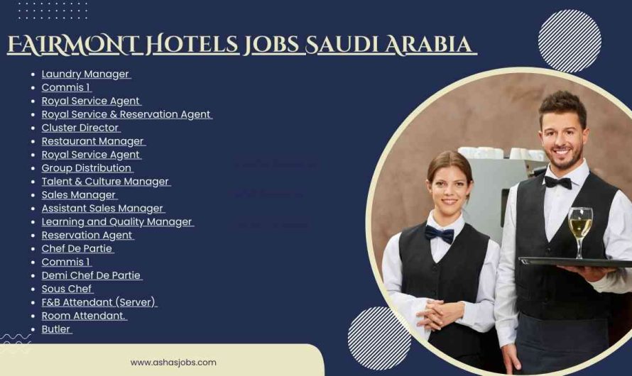 FAIRMONT Hotels Jobs Saudi Arabia