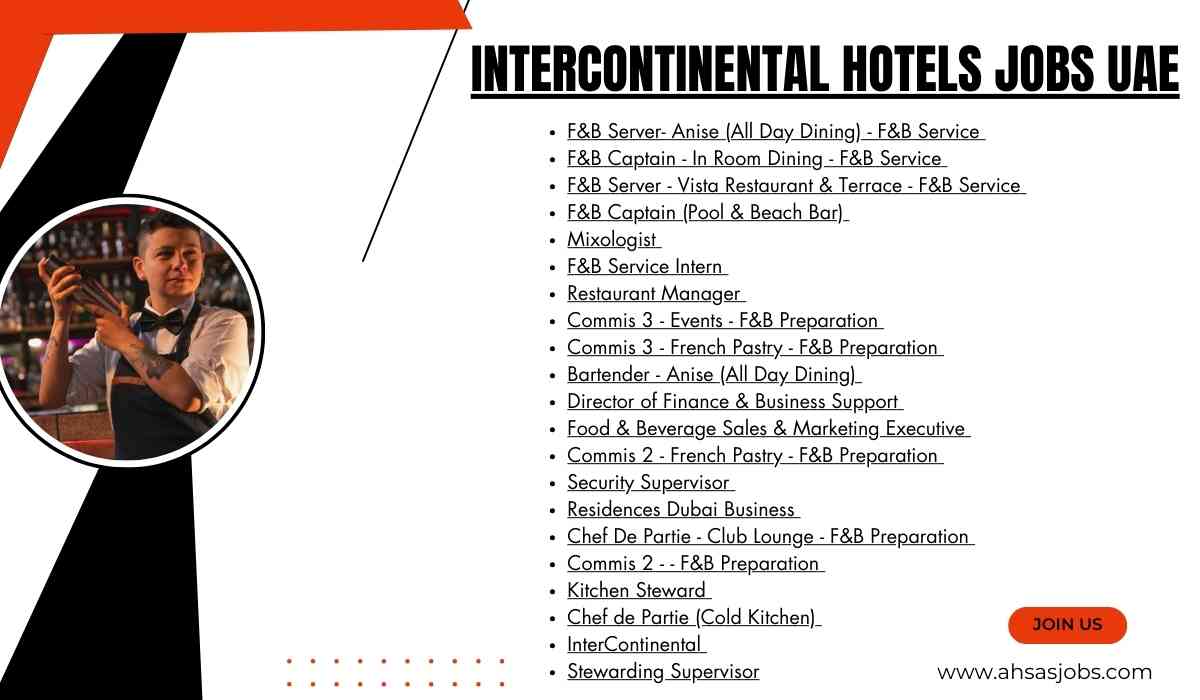 InterContinental Hotels Jobs UAE