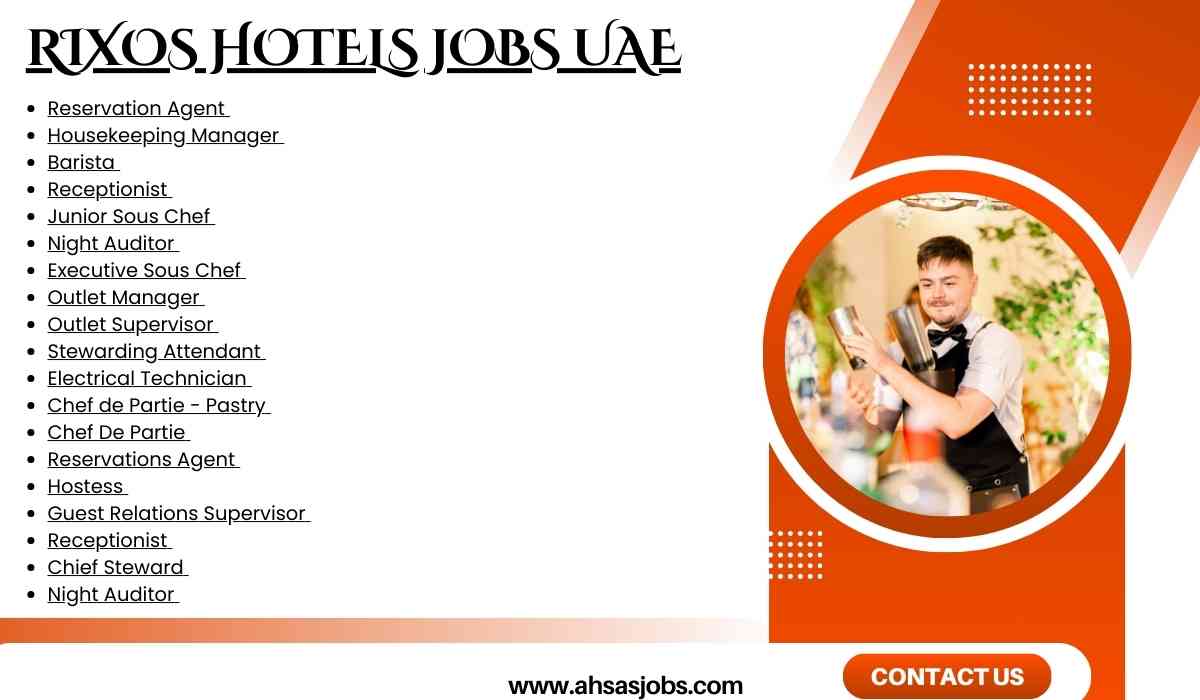 RIXOS HOTELS JOBS UAE