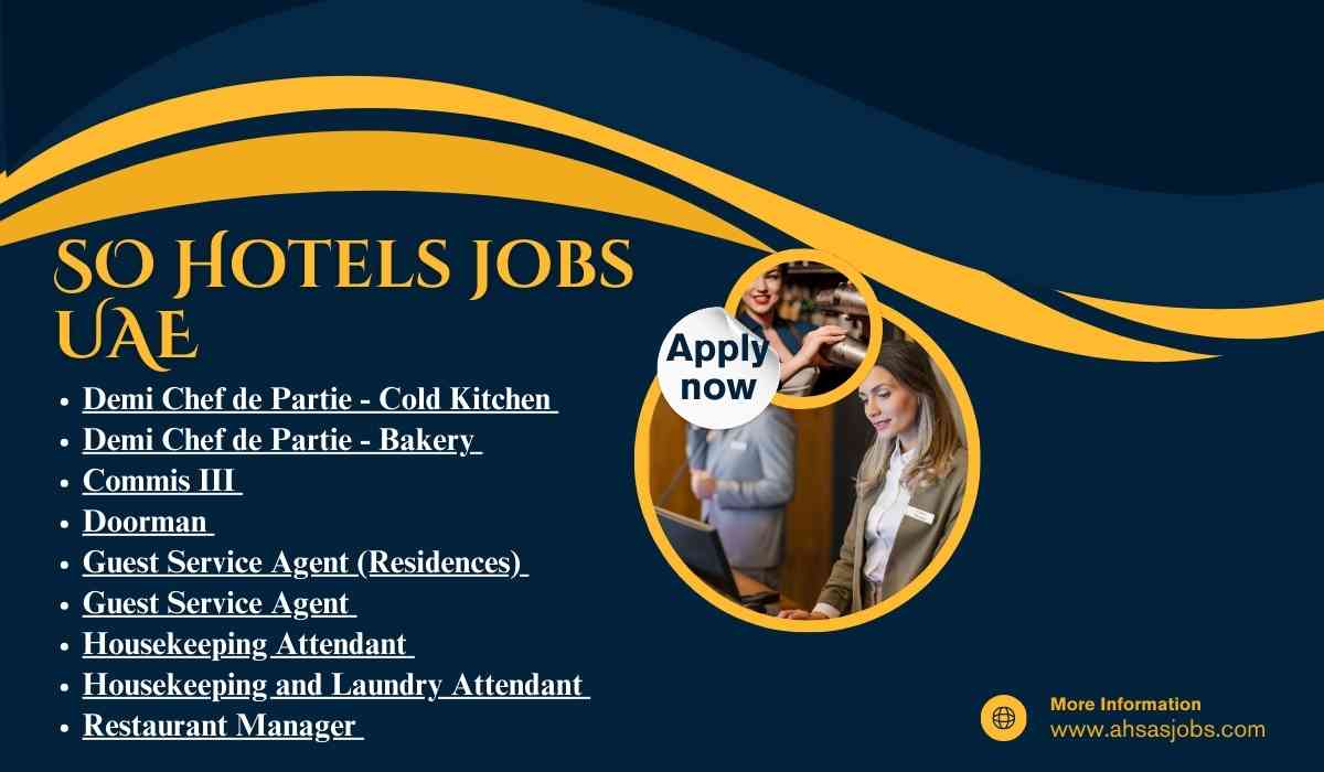 SO Hotels jobs UAE  