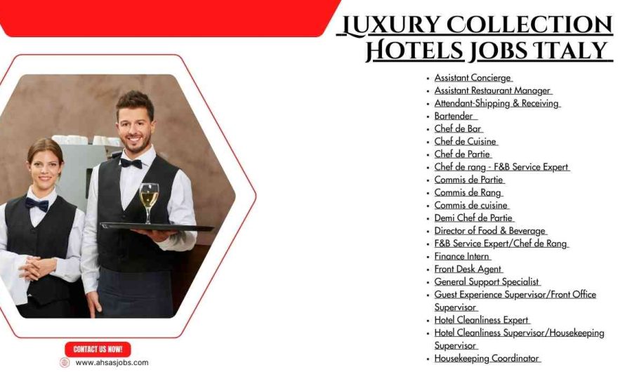 Luxury Collection Hotels Jobs Italy