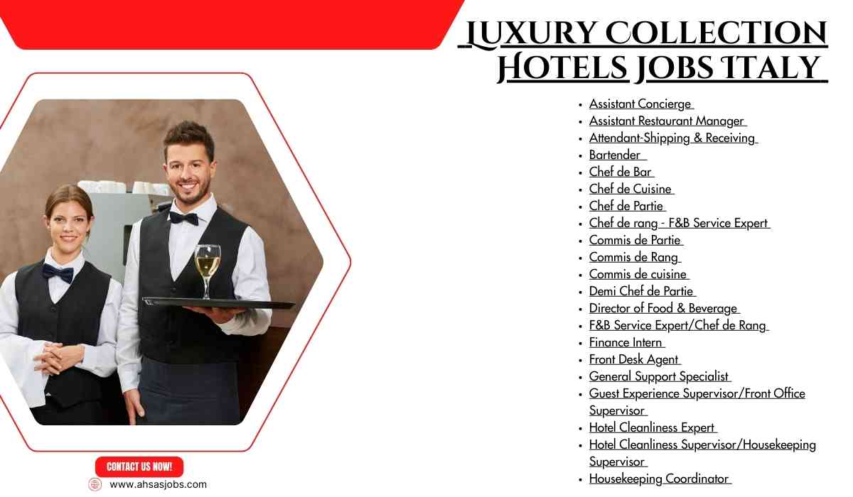Luxury Collection Hotels Jobs Italy